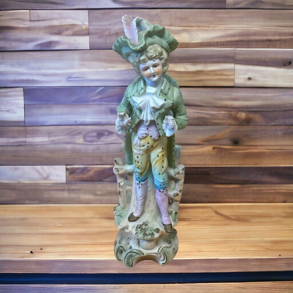 Vintage Paulux Man Bisque Figurine